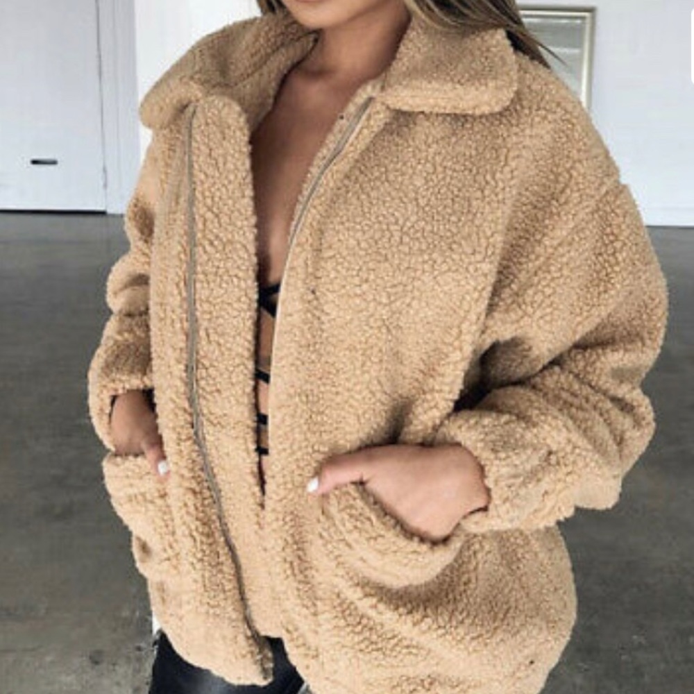 teddy sherpa coat
